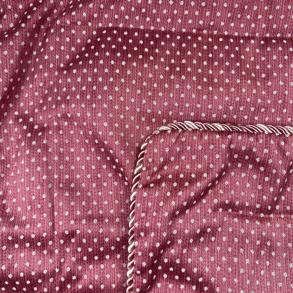 Set Of 2 Divatex Home Fashion Queen Pillow Shams Red Polka Dot Piped Edge 25X34